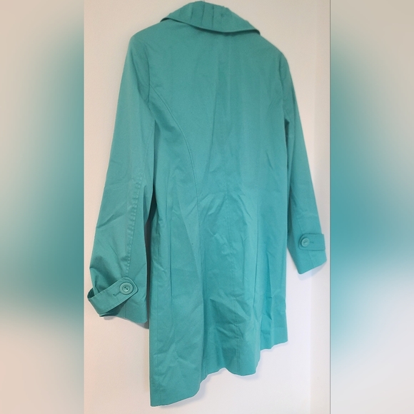 Pendleton Pleated Trench Coat Turqouose/Small - Picture 11 of 11